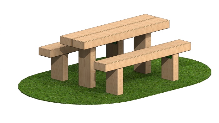 Sleeper Bench & Table 1.4m